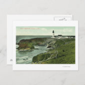 Carte Postale Vue d'un phare américain (Devant / Derrière)