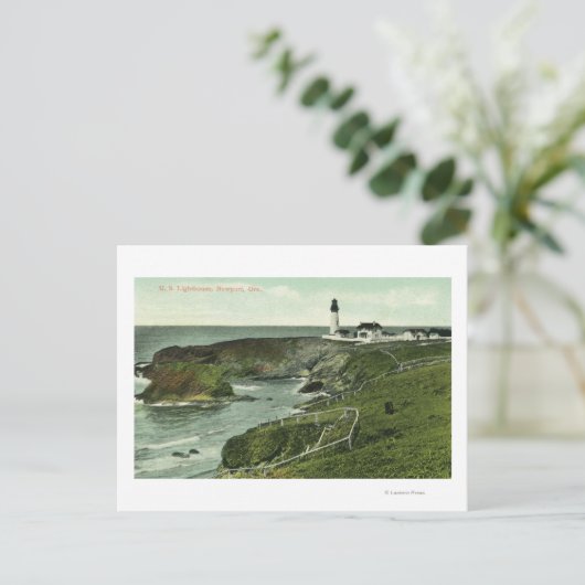 Carte Postale Vue d'un phare américain (Debout devant)