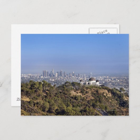 Carte Postale Vue d'un sentier de randonnée dans le parc Griffit (Devant / Derrière)