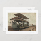 Carte Postale Vue d'un téléphérique à deux ponts (Devant / Derrière)