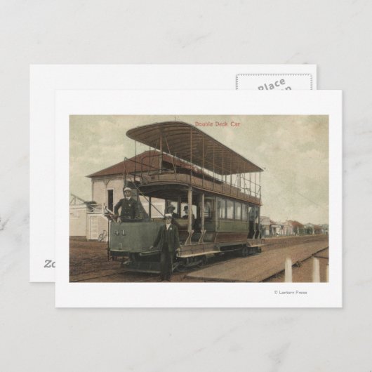 Carte Postale Vue d'un téléphérique à deux ponts (Devant / Derrière)