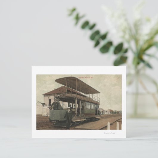 Carte Postale Vue d'un téléphérique à deux ponts (Debout devant)