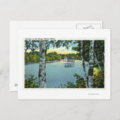 Carte Postale Vue d'un vapeur sur la rivière Songo (Devant / Derrière)