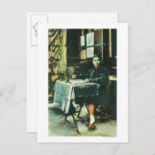 Carte Postale Vue d'un vendeur chinois de Fortune (Devant / Derrière)