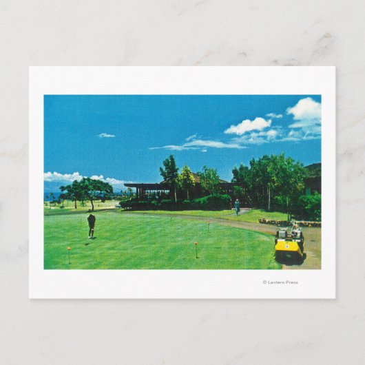 Carte Postale Vue d'un Vert au Royal Kaanapali Golf (Devant)