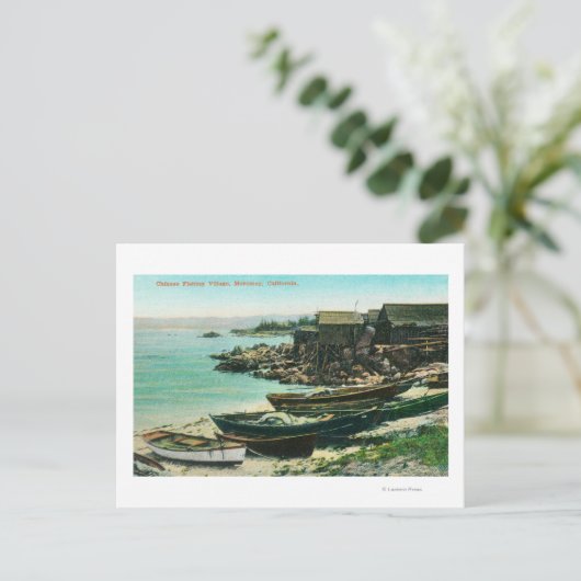 Carte Postale Vue d'un village de pêcheurs chinois (Debout devant)