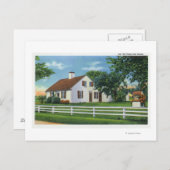 Carte Postale Vue d'une ancienne maison de Cape Cod (Devant / Derrière)