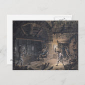 Carte Postale Vue d'une cellule de la Bastille (Devant / Derrière)