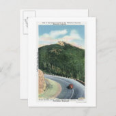 Carte Postale Vue d'une courbe de cheveu sur le chemin Memorial (Devant / Derrière)