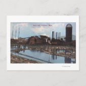 Carte Postale Vue d'une fraise (Devant)