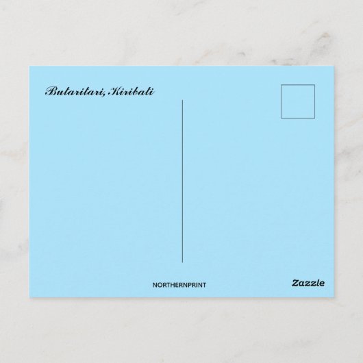 Carte Postale Vue d'une plage à Butaritari Kiribati (Dos)