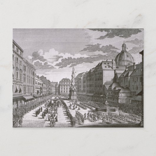 Carte Postale Vue d'une procession dans le Graben (Devant)