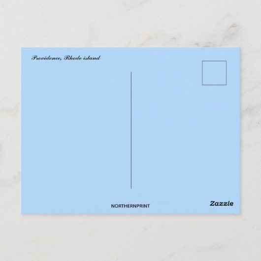 Carte Postale Vue d'une rivière sur l'île Rhode de Providence (Dos)