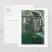 Carte Postale Vue d'une roue d'eauRedding, CA (Devant / Derrière)