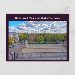 Carte Postale Vue d'une section du mur de Berlin, Allemagne