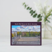 Carte Postale Vue d'une section du mur de Berlin, Allemagne (Debout devant)