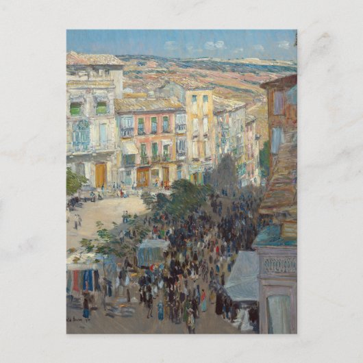 Carte Postale Vue d'une ville française du sud | Childe Hassam (Devant)