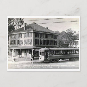 Carte Postale Vue d'Unionville, Connecticut Vintage