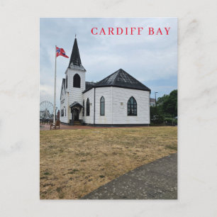 Carte postale vue église de Cardiff Bay