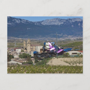 Carte Postale Vue élevée sur la ville et Hôtel Marques de Riscal