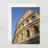 Carte Postale Vue en angle faible du Colisée (Devant / Derrière)