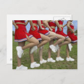 Carte Postale Vue en basse section d'un groupe de Cheerleaders (Devant / Derrière)