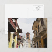 Carte Postale Vue en contre-plongée d'appartements le long de la (Devant / Derrière)