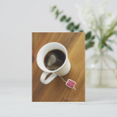 Carte Postale Vue en grand angle d'une tasse de thé (Debout devant)