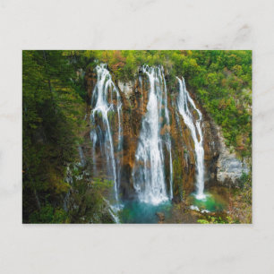Carte Postale Vue en hauteur sur la cascade, Croatie