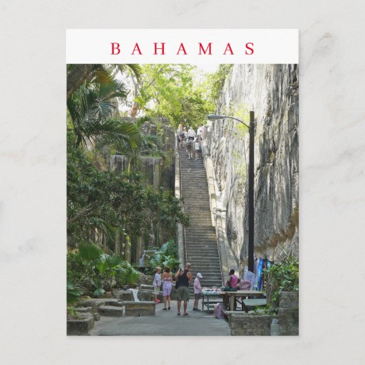 Carte postale vue Escalier de la Reine des Bahamas (Devant)