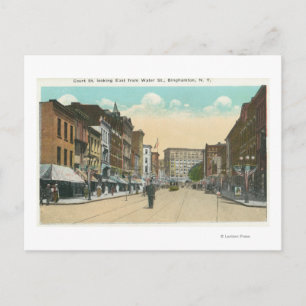 Carte Postale Vue Est de la rue Court depuis la rue Water