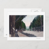 Carte Postale Vue Est sur Main Street Lewiston, ID (Devant / Derrière)