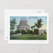 Carte Postale Vue extérieure de la bibliothèque du Collège Union (Devant / Derrière)