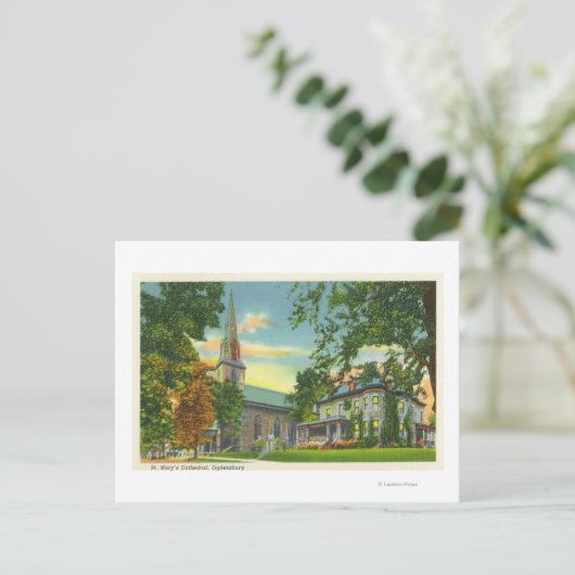 Carte Postale Vue extérieure de la cathédrale St. Mary's (Debout devant)