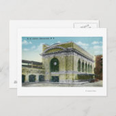 Carte Postale Vue extérieure de la gare 2 (Devant / Derrière)