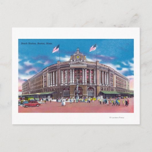 Carte Postale Vue extérieure de la gare du Sud (Devant)