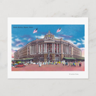 Carte Postale Vue extérieure de la gare Sud