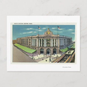 Carte Postale Vue extérieure de la gare Sud 2