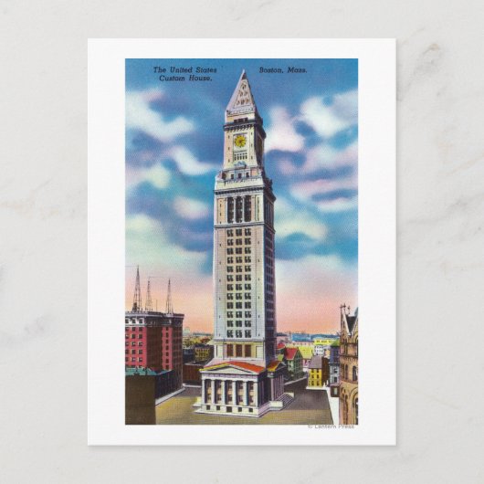 Carte Postale Vue extérieure de la maison américaine personnalis (Devant)