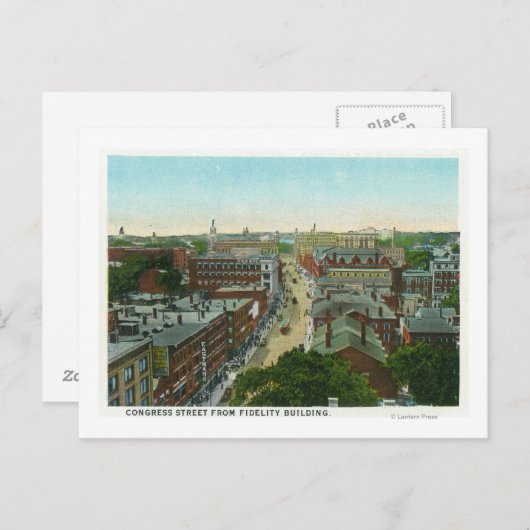 Carte Postale Vue extérieure de la maison de Longfellow (Devant / Derrière)