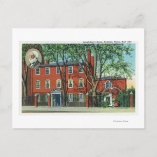 Carte Postale Vue extérieure de la maison de Longfellow 2