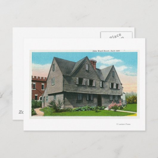 Carte Postale Vue extérieure de la maison John Ward (Devant / Derrière)