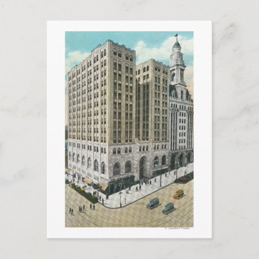 Carte Postale Vue extérieure de la National Savings Bank (Devant)