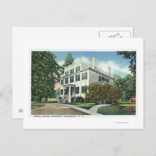 Carte Postale Vue extérieure de la propriété historique Granger (Devant / Derrière)