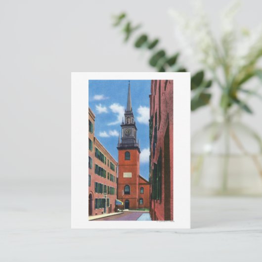 Carte Postale Vue extérieure de l'ancienne église du Nord (Debout devant)