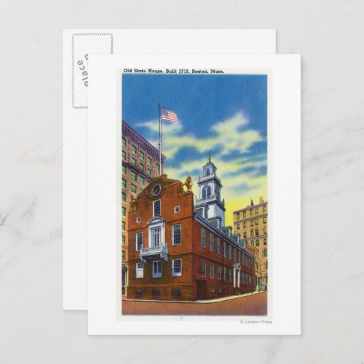 Carte Postale Vue extérieure de l'ancienne Maison d'Etat (Devant / Derrière)