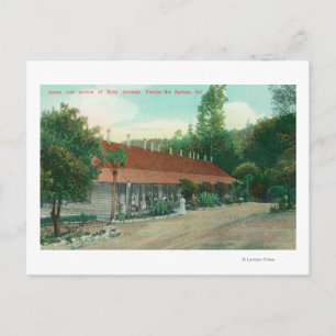 Carte Postale Vue extérieure de l'annexe et des jardins de l'hôt