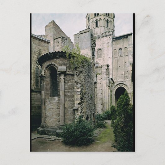 Carte Postale Vue extérieure de l'apsidiole de l'abbaye (Devant)
