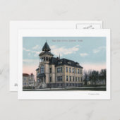 Carte Postale Vue extérieure de l'East Side School Bldg (Devant / Derrière)