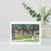 Carte Postale Vue extérieure de l'école de Washington (Debout devant)